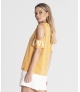 T-Shirt LOVE com corte nos ombros