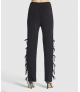 Calça com pontas de fio