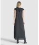 Vestido em V com folho bordado Inglês