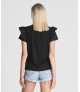 T-shirt com folhos