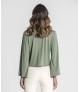 Camisola decote em V com mangas sino