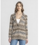Blazer com padrão zigzag