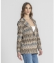 Blazer com padrão zigzag