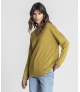 Camisola decote em v brilho