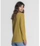 Camisola decote em v brilho