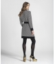 Vestido com padrão geométrico ( Preto )