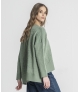Camisola jacquard ruga em relevo