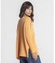 Camisola canelada com perfurados