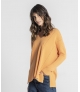 Camisola canelada com perfurados