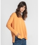 Camisola canelada com perfurados