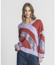 Camisola bordado lantejoulas