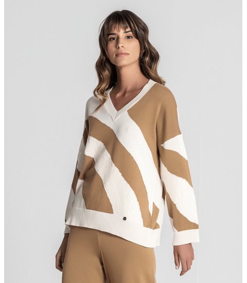 Camisola bordado lantejoulas