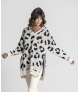 Camisola animal print com fechos