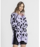 Camisola animal print com fechos