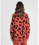 Camisola animal print com fechos