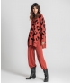 Camisola animal print com fechos