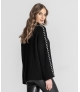 Camisola oversize canelada