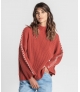 Camisola oversize canelada
