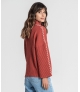 Camisola oversize canelada