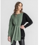 Camisola bicolor com estruturado