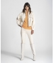 Legging em napa fecho lateral