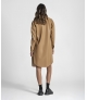 Vestido camiseiro com molas