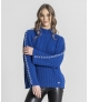 Camisola oversize canelada