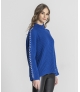 Camisola oversize canelada