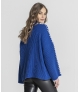 Camisola oversize canelada