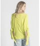Blusa com tiras na manga
