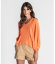 Blusa manga franzida