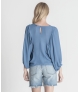 Blusa manga franzida