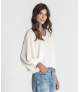Blusa manga franzida