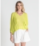 Blusa manga franzida