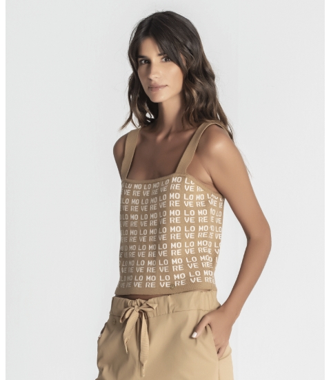Top com alça lisa