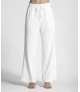 Calça com fecho lateral