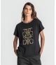 T-Shirt estampado dourado