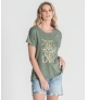 T-Shirt estampado dourado
