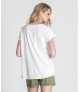 T-Shirt estampado coração dourado