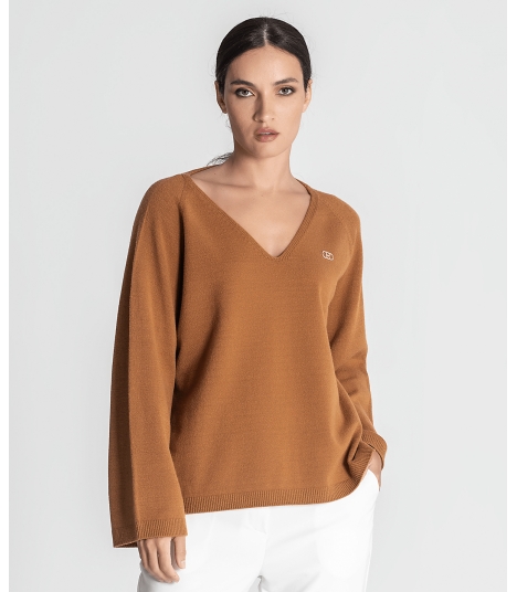 Camisola com detalhe (R) brilhante