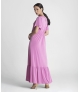 Vestido comprido decote em V