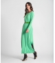 Vestido comprido com cinto