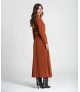 Vestido comprido com cinto