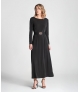 Vestido comprido com cinto