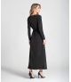 Vestido comprido com cinto