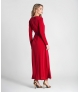 Vestido comprido com cinto