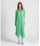 Vestido fino decote em V