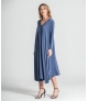 Vestido fino decote em V