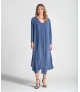 Vestido fino decote em V