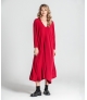 Vestido fino decote em V